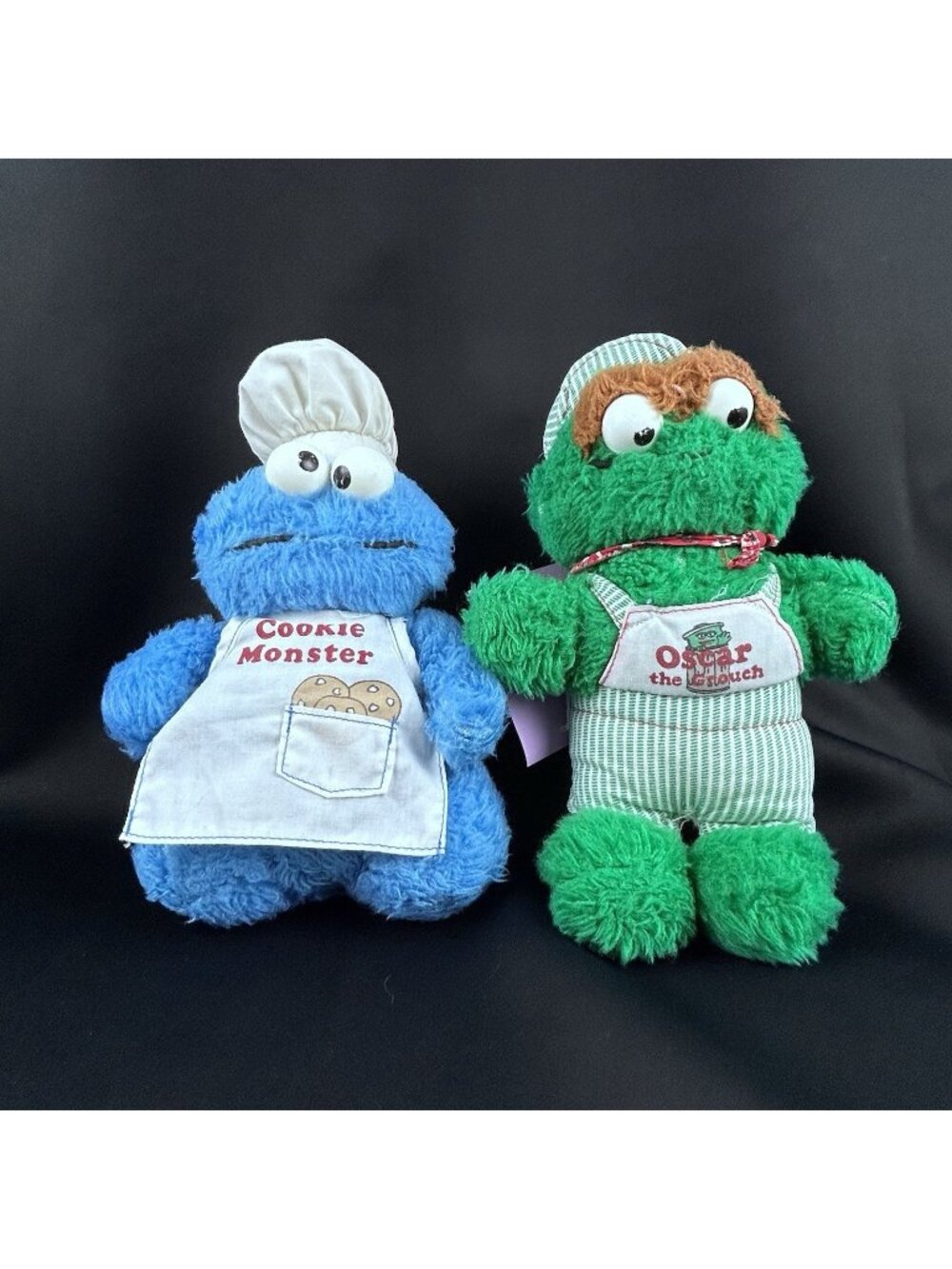 Sesame Street Cookie Monster & Oscar the Grouch Plush toys 9 inches